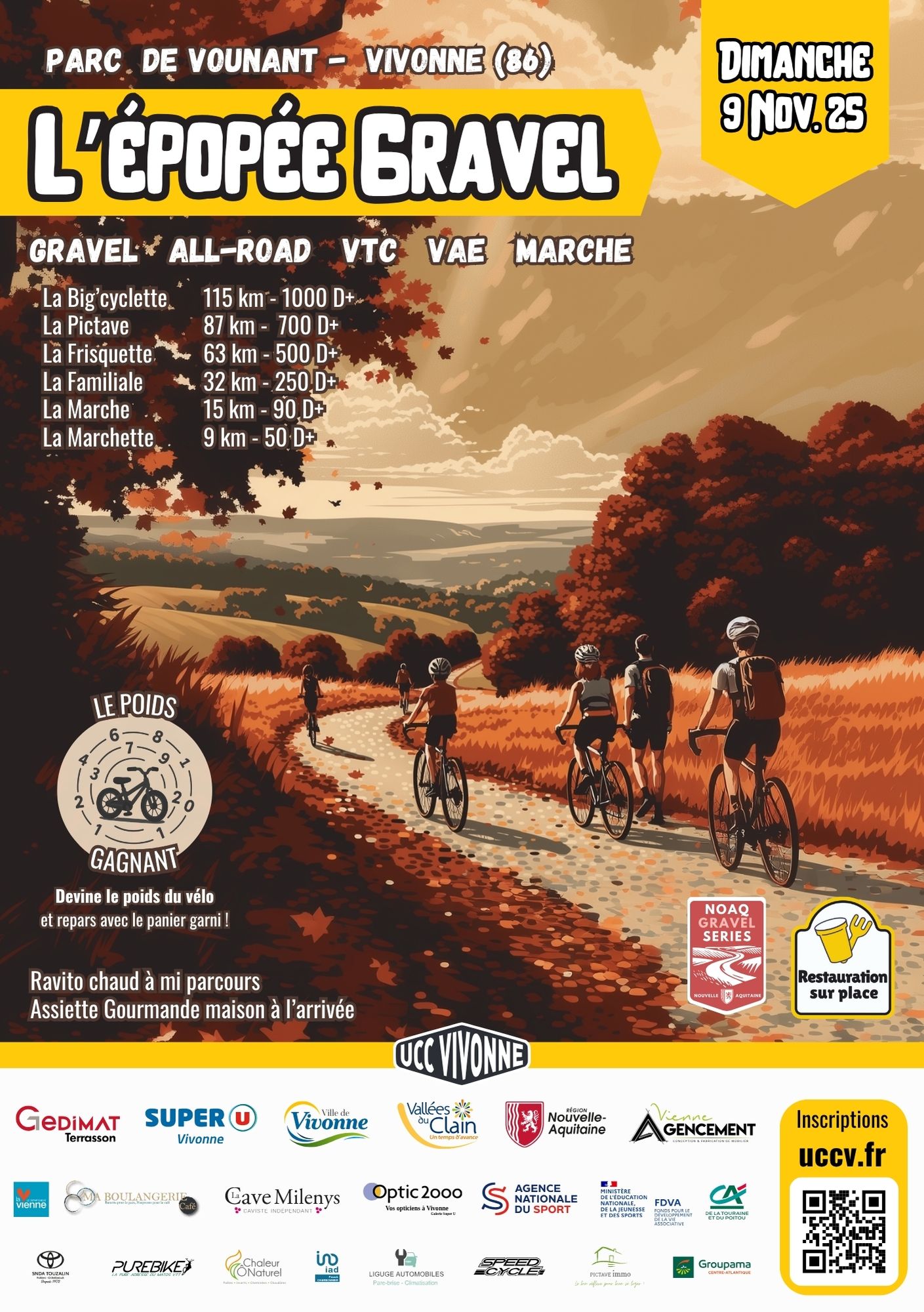 Affiche Rando Gravel/Marche Hivernale - Epopée Gravel